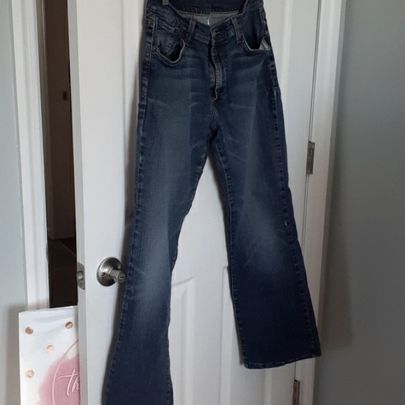 Lucky Brand Size 30 by Gene Montesano bootcut blue Darkwash Jeans - Picture 3 of 9